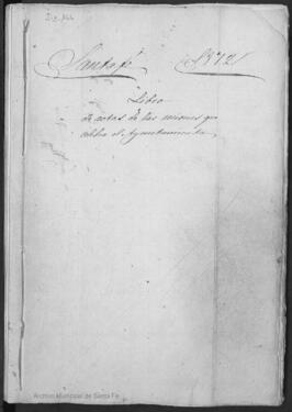 Libro de actas de las sesiones del Ayuntamiento