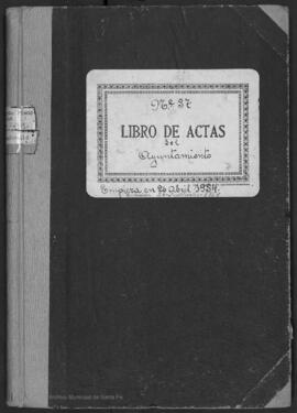 Libro de actas del Ayuntamiento