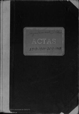 Libro de actas del Ayuntamiento Pleno