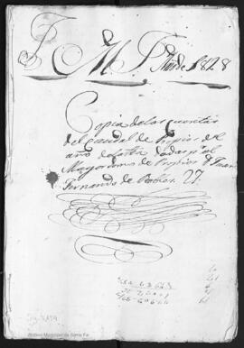 Cuenta de propios de 1827. Copia