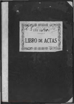 Libro de actas del Ayuntamiento