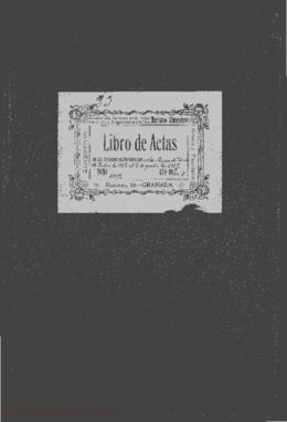 Libro de actas del Ayuntamiento