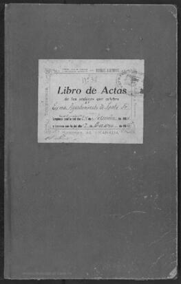 Libro de actas de las sesiones del Ayuntamiento