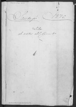 Libro de actas del Ayuntamiento