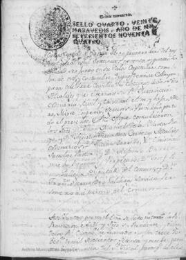 Libro de actas del Cabildo