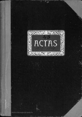 Libro de actas de la Comisión Gestora