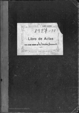 Libro de actas de la Comisión Permanente del Ayuntamiento