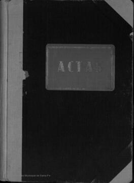 Libro de actas del Ayuntamiento Pleno