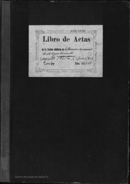 Libro de actas de la Comisión Permanente del Ayuntamiento