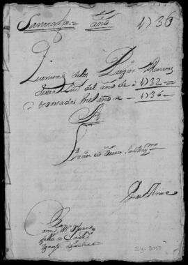 Cuenta de propios y rentas de 1732