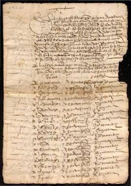 Expediente de elección de Alcaldes de 1580