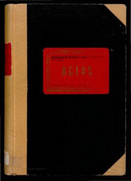 Libro de actas de la Comisión Municipal Permanente