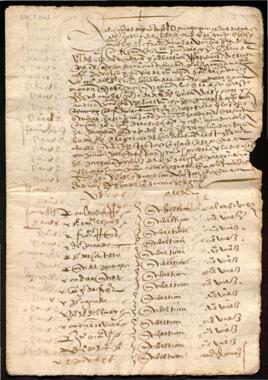 Expediente de elección de Alcaldes de 1578