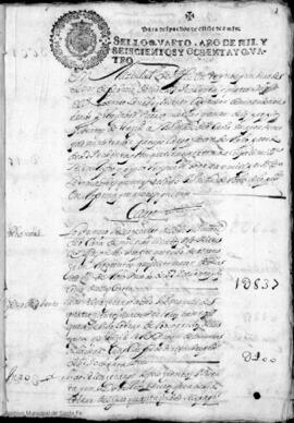 Cuenta de propios de 1683