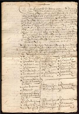 Expediente de elección de Alcaldes de 1576