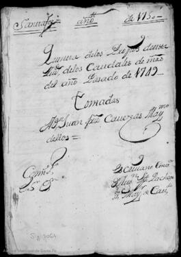 Cuenta de propios de 1749