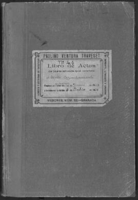 Libro de actas de la Comisión Gestora