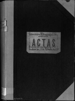 Libro de actas de la Comisión Municipal Permanente