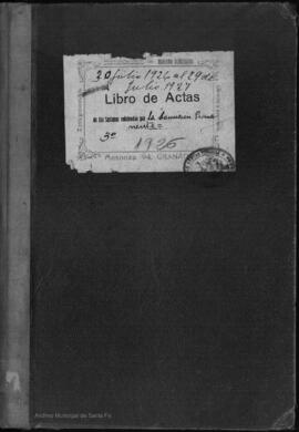 Libro de actas de la Comisión Permanente del Ayuntamiento