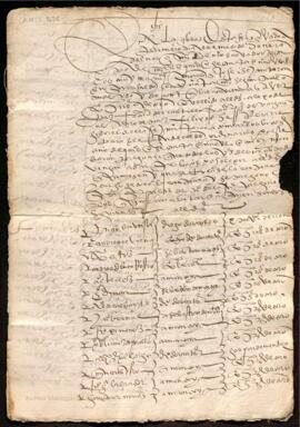 Expediente de elección de Alcaldes de 1569