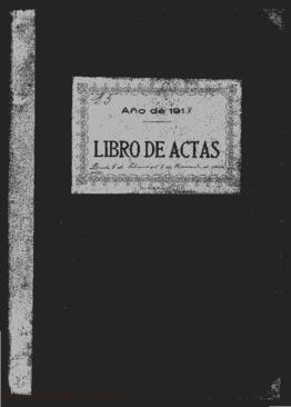 Libro de actas del Ayuntamiento
