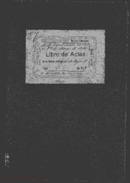 Libro de actas del Ayuntamiento