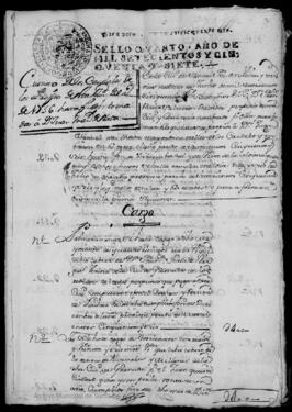 Cuenta de los caudales de propios de 1756