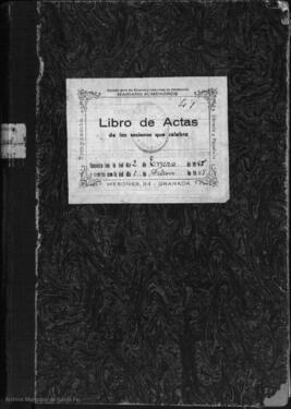 Libro de actas de la Comisión Gestora